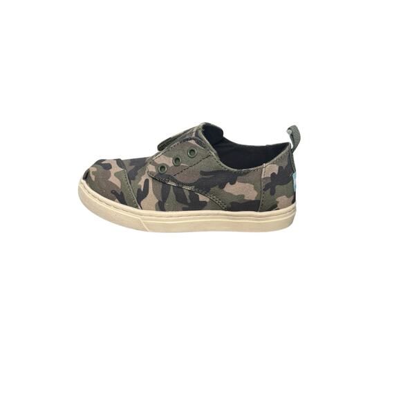 NIB! Toms Tiny Boys Cordones Cupsole Classic Camo Sneaker - Size Toddler 10 - Picture 8 of 10